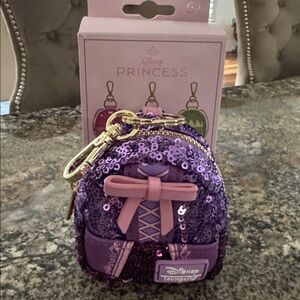Loungefly Disney Princess Sequin Mystery Mini Backpack Bag Charm - Rapunzel